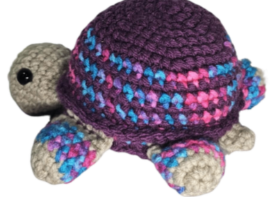 Shelly Turtle Purple No Sew Crochet